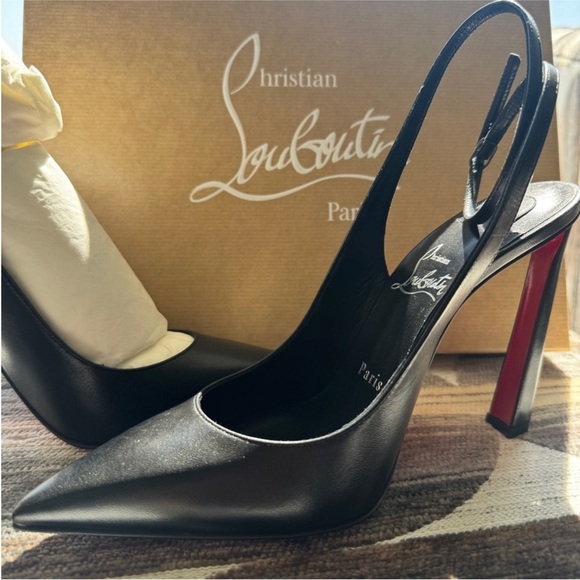 Christian Louboutin black “Condora Strap 100mm” heels 36.5 - Picture 7 of 11
